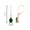 Load image into Gallery viewer, 2-carat-pear-drop-emerald-dangle-earring-in-rose-gold-FDEAR11124GEMGR-2CT-NL-RG.jpg