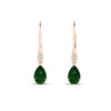 Load image into Gallery viewer, 2-carat-pear-drop-emerald-dangle-earring-in-rose-gold-FDEAR11124GEMGR-2CT-NL-RG.jpg
