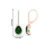 Load image into Gallery viewer, 2-carat-pear-shape-emerald-with-halo-diamond-lever-back-earrings-in-rose-gold-fdear11235peangle1-2-00-ct-rg.jpg