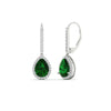 Load image into Gallery viewer, 2-carat-pear-shape-emerald-with-halo-diamond-lever-back-earrings-in-white-gold-FDEAR-11235PEGEMGRANGLE1-2.00CT-NL-WG.jpg