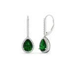 Load image into Gallery viewer, 2-carat-pear-shape-emerald-with-halo-diamond-lever-back-earrings-in-white-gold-FDEAR-11235PEGEMGRANGLE1-2.00CT-NL-WG.jpg
