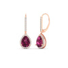 Load image into Gallery viewer, 2-carat-pear-shape-pink-sapphire-with-halo-diamond-lever-back-earrings-in-rose-gold-FDEAR-11235PEGSADRPIANGLE1-2.00CT-NL-RG.jpg