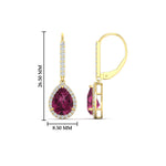 Load image into Gallery viewer, 2-carat-pear-shape-pink-sapphire-with-halo-diamond-lever-back-earrings-in-yellow-gold-FDEAR-11235PEGSADRPIANGLE1-2.00CT-NL-YG.jpg
