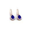 Load image into Gallery viewer, 2-carat-pear-shape-sapphire-with-halo-diamond-lever-back-earrings-in-rose-gold-FDEAR-11235PEGSABLANGLE1-2.00CT-NL-RG.jpg