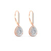 Load image into Gallery viewer, 2-carat-pear-shape-with-halo-diamond-lever-back-earrings-in-rose-gold-FDEAR-11235PEANGLE1-2.00CT-NL-RG.jpg