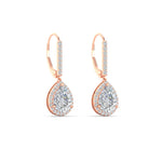 Load image into Gallery viewer, 2-carat-pear-shape-with-halo-diamond-lever-back-earrings-in-rose-gold-FDEAR-11235PEANGLE1-2.00CT-NL-RG.jpg
