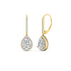 Load image into Gallery viewer, 2-carat-pear-shape-with-halo-diamond-lever-back-earrings-in-yellow-gold-FDEAR-11235PEANGLE1-2.00CT-NL-YG.jpg