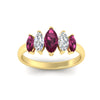 Load image into Gallery viewer, 2-carat-pink-sapphire-marquise-classic-wedding-band-5-stone-in-yellow-gold-fdwb8008mqgsadrpiangle5-2.00ct-nl-yg.jpg
