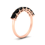 Load image into Gallery viewer, 2-carat-princess-cut-7-black-diamond-anniversary-band-in-rose-gold-fdwb179prgblackangle2-2.00ct-nl-rg.jpg