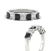 Load image into Gallery viewer, 2-carat-princess-cut-7-black-diamond-anniversary-band-in-white-gold-fdwb8008prblackangle3-2.00ct-nl-wg.jpg