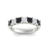 Load image into Gallery viewer, 2-carat-princess-cut-7-black-diamond-anniversary-band-in-white-gold-fdwb8008prblackangle5-2.00ct-nl-wg.jpg
