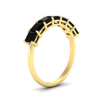 Load image into Gallery viewer, 2-carat-princess-cut-7-black-diamond-anniversary-band-in-yellow-gold-fdwb179prgblackangle2-2.00ct-nl-yg.jpg