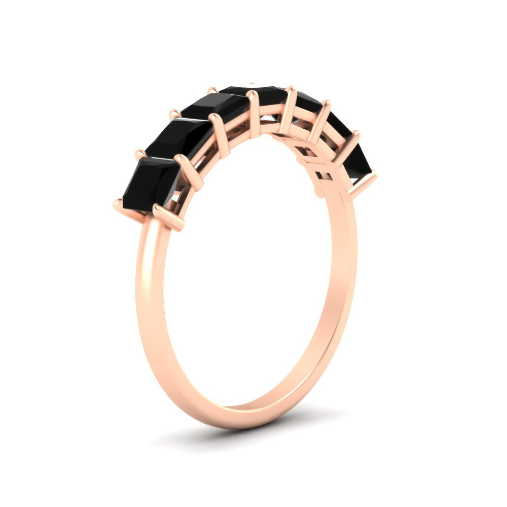 2 Carat Princess Cut 7 Diamond Wedding Band