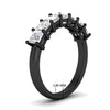 Load image into Gallery viewer, 2-carat-princess-cut-7-diamond-anniversary-band-in-black-gold-fdwb8008prangle2-2.00ct-nl-bg-hw.jpg
