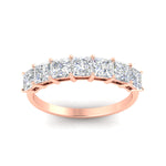 Load image into Gallery viewer, 2-carat-princess-cut-7-diamond-anniversary-band-in-rose-gold-fdwb179prangle5-2.00ct-nl-rg.jpg