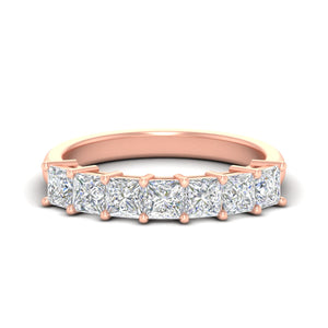 2 Carat Princess 7 Stone Anniversary Diamond Band