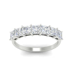 Load image into Gallery viewer, 2-carat-princess-cut-7-diamond-anniversary-band-in-white-gold-fdwb179prangle5-2.00ct-nl-wg.jpg