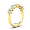 Load image into Gallery viewer, 2-carat-princess-cut-7-diamond-anniversary-band-in-yellow-gold-fdwb8008prangle2-2.00ct-nl-yg-hw.jpg