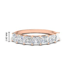 Load image into Gallery viewer, 2 Carat Princess Cut 7 Diamond Wedding Band
