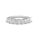 Load image into Gallery viewer, 2 Carat Princess Cut 7 Diamond Wedding Band
