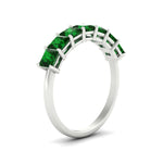 Load image into Gallery viewer, 2-carat-princess-cut-7-emerald-anniversary-band-in-white-gold-fdwb179prgemgrangle2-2.00ct-nl-wg.jpg