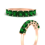 Load image into Gallery viewer, 2 Carat Princess Cut 7 Diamond Wedding Band
