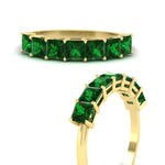 Load image into Gallery viewer, 2 Carat Princess Cut 7 Diamond Wedding Band
