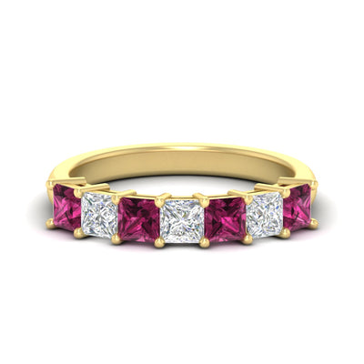 2 Carat Princess 7 Stone Anniversary Diamond Band