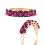 Load image into Gallery viewer, 2 Carat Princess Cut 7 Diamond Wedding Band
