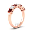 Load image into Gallery viewer, 2-carat-princess-cut-7-ruby-anniversary-band-in-rose-gold-fdwb8008prgrudrangle2-2.00ct-nl-rg-hw.jpg