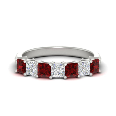 2 Carat Princess 7 Stone Anniversary Diamond Band