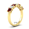 Load image into Gallery viewer, 2-carat-princess-cut-7-ruby-anniversary-band-in-yellow-gold-fdwb8008prgrudrangle2-2.00ct-nl-yg-hw.jpg