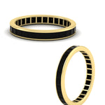 Load image into Gallery viewer, 2-carat-princess-cut-channel-set-black-diamond-wedding-band-in-yellow-gold-FDEWB160PRBGBLACKANGLE3-2.00CT-NL-YG.jpg?v=1766128416