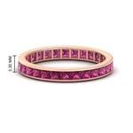 Load image into Gallery viewer, 2-carat-princess-cut-channel-set-pink-sapphire-wedding-band-in-rose-gold-FDEWB160PRBGSADRPI-2.00CT-NL-RG-HW.jpg?v=1766128416