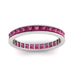 Load image into Gallery viewer, 2-carat-princess-cut-channel-set-pink-sapphire-wedding-band-in-white-gold-FDEWB160PRBGSADRPIANGLE5-2.00CT-NL-WG.jpg?v=1766128416