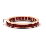 Load image into Gallery viewer, 2-carat-princess-cut-channel-set-ruby-wedding-band-in-rose-gold-FDEWB160PRBGRUDR-2.00CT-NL-RG-HW.jpg?v=1766128416