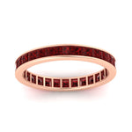 Load image into Gallery viewer, 2-carat-princess-cut-channel-set-ruby-wedding-band-in-rose-gold-FDEWB160PRBGRUDRANGLE5-2.00CT-NL-RG.jpg?v=1766128416