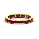 Load image into Gallery viewer, 2-carat-princess-cut-channel-set-ruby-wedding-band-in-yellow-gold-FDEWB160PRBGRUDR-2.00CT-NL-YG.jpg?v=1766128416