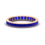 Load image into Gallery viewer, 2-carat-princess-cut-channel-set-sapphire-wedding-band-in-rose-gold-FDEWB160PRBGSABL-2.00CT-NL-RG.jpg?v=1766128416