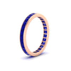Load image into Gallery viewer, 2-carat-princess-cut-channel-set-sapphire-wedding-band-in-rose-gold-FDEWB160PRBGSABLANGLE2-2.00CT-NL-RG.jpg?v=1766128416
