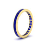 Load image into Gallery viewer, 2-carat-princess-cut-channel-set-sapphire-wedding-band-in-yellow-gold-FDEWB160PRBGSABLANGLE2-2.00CT-NL-YG.jpg?v=1766128416