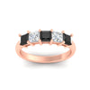 Load image into Gallery viewer, 2-carat-princess-cut-five-stone-black-diamond-anniversary-ring-in-rose-gold-fdwb8008prblackangle5-2.00ct-nl-rg.jpg