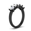 Load image into Gallery viewer, 2-carat-princess-cut-five-stone-diamond-anniversary-ring-in-black-gold-fdwb8008prangle2-2.00ct-nl-bg.jpg