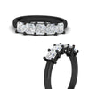 Load image into Gallery viewer, 2-carat-princess-cut-five-stone-diamond-anniversary-ring-in-black-gold-fdwb8008prangle3-2.00ct-nl-bg.jpg