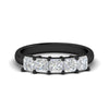Load image into Gallery viewer, 2-carat-princess-cut-five-stone-diamond-anniversary-ring-in-black-gold-fdwb8008prsleep-2.00ct-nl-bg.jpg