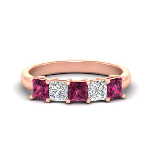 2-carat-princess-cut-five-stone-pink-sapphire-anniversary-ring-in-rose-gold-fdwb8008prgsadrpisleep-2.00ct-nl-rg.jpg