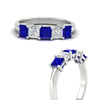 Load image into Gallery viewer, 2-carat-princess-cut-five-stone-sapphire-anniversary-ring-in-white-gold-fdwb8008prgsablangle3-2.00ct-nl-wg.jpg