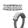 Load image into Gallery viewer, 2-carat-radiant-cut-wedding-anniversary-band-in-black-gold-FD8008RABANGLE3-2.00CT-NL-BG
