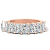 Load image into Gallery viewer, 2-carat-radiant-cut-wedding-anniversary-band-in-rose-gold-FD8008RAB-2.00CT-NL-RG-HW