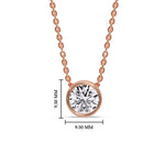 Load image into Gallery viewer, 2 Carat Round Bezel Solitaire Diamond Pendant
